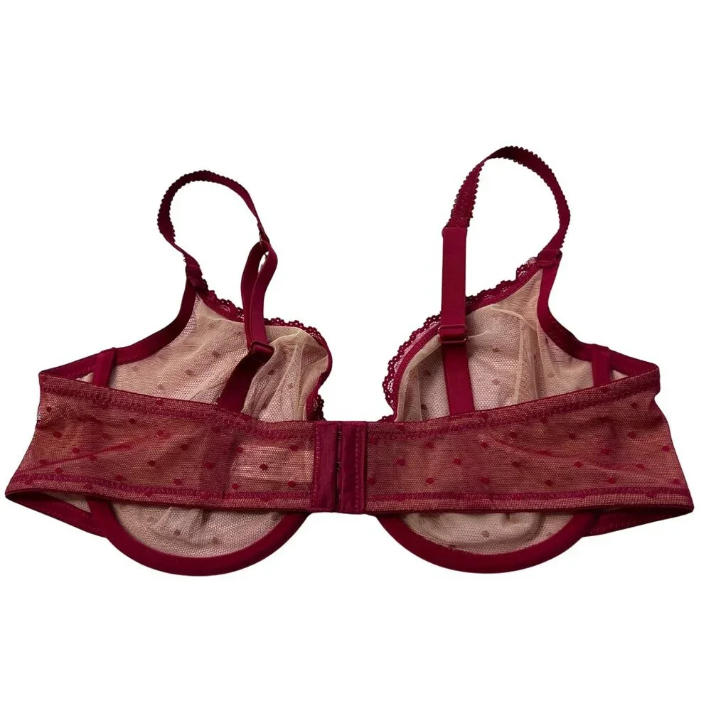 Mesh Lace Underwire Demi Bra 42D NEW